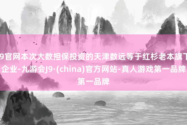 J9官网本次大数担保投资的天津数远等于红杉老本旗下企业-九游会J9·(china)官方网站-真人游戏第一品牌